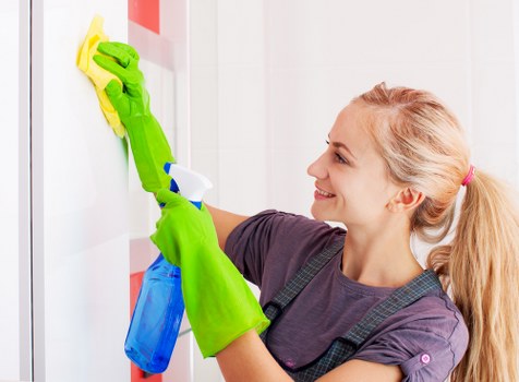 Cleaning team preparing a home service booking